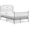 vidaXL Giroletto Grigio in Metallo 120x200 cm