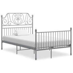 vidaXL Giroletto Grigio in Metallo 120x200 cm