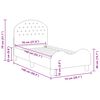 vidaXL Struttura letto per bambini con testata Blu Polizia 70 x 140 cm