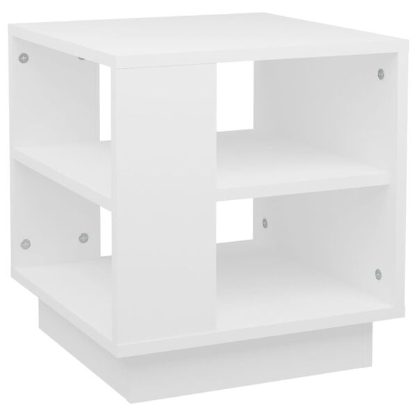 vidaXL Tavolino da Salotto Bianco 40x40x43 cm in Legno Multistrato