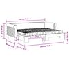 vidaXL Divano Letto Estraibile Materassi Grigio Chiaro 80x200 Velluto