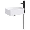 vidaXL Lavabo da bagno Nero Opaco 40,5 x 30,5 x 13 cm Metallo