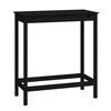 vidaXL Tavolo da Bar Nero 100x50x110 cm in Legno Massello di Pino