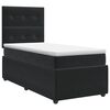 vidaXL Letto box spring con materasso Nero 80 x 200 cm Velluto