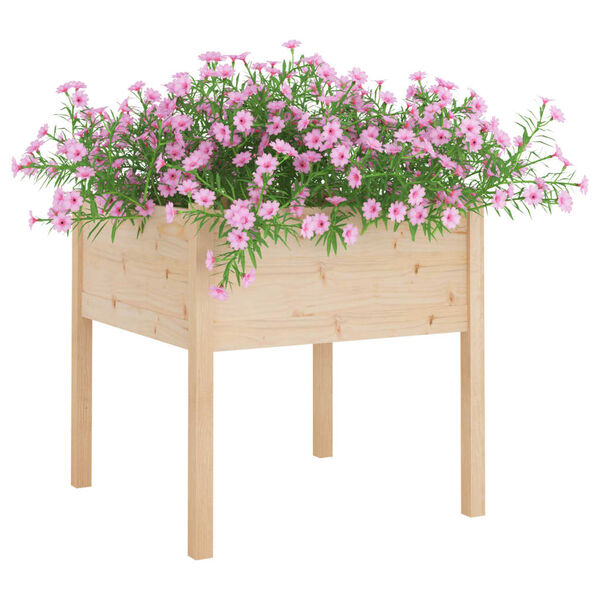 vidaXL Fioriere da Giardino 2 pz 70x70x70 cm Legno Massello di Pino
