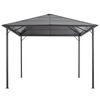 vidaXL Gazebo con Tettuccio in Alluminio 3x3 m Antracite