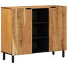 vidaXL Credenza Naturale 90 x 33,5 x 75 cm Legno di Acacia Massello