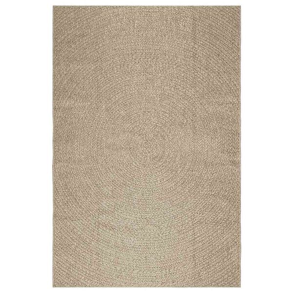 vidaXL Tappeto ZIZUR Beige 160x230 cm Aspetto Iuta Interni ed Esterni