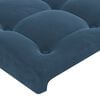 vidaXL Giroletto a Molle con Materasso Blu Scuro 90x190 cm in Velluto