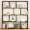 vidaXL Libreria Rovere Fumo 132x29x141,5 cm in Legno Multistrato