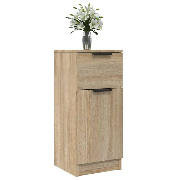 vidaXL Credenza Rovere Sonoma 30x30x70 cm in Legno Multistrato