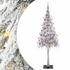 vidaXL Albero di Natale Bianco 180 cm PE e Acciaio