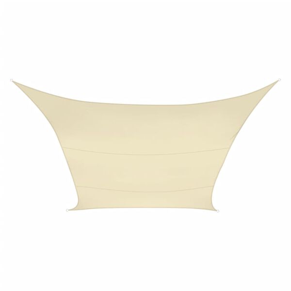 Perel Vela Parasole Quadrata Permeabile Acqua 3,6 m Champagne