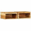 vidaXL Mobile TV a Parete 2 pz in Legno Massello di Acacia