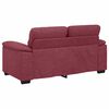 vidaXL Divano a 2 Posti Rosso Vino 160x81x84 cm in Tessuto