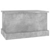 vidaXL Contenitore Grigio Cemento 50x30x28 cm in Legno Multistrato