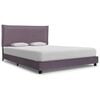vidaXL Giroletto senza Materasso Tortora 135x190 cm in Tessuto