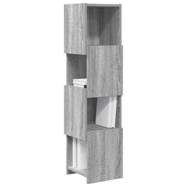 vidaXL Mobile angolare Grigio Sonoma 25,5x25x102cm Legno multistrato