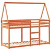 vidaXL Letto a Castello con Tetto Cera 80x200 cm Legno Massello Pino