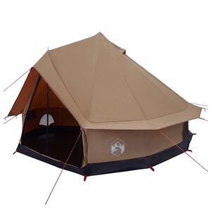 vidaXL Tenda Familiare Marrone 8 persone Policotone