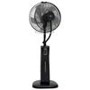 vidaXL Ventilatore Nebulizzatore a Piedistallo con Telecomando Nero