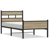vidaXL Giroletto senza Materasso Rovere Sonoma 80x200 cm in Truciolato