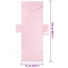 vidaXL Asciugamani per lettino 2 pcs Rosa 210 x 75 cm