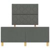 vidaXL Struttura del letto Grigio scuro 120 x 200 cm Tessuto