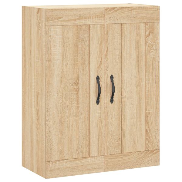 vidaXL Mobile a Parete Rovere Sonoma 69,5x34x90 cm Legno Multistrato