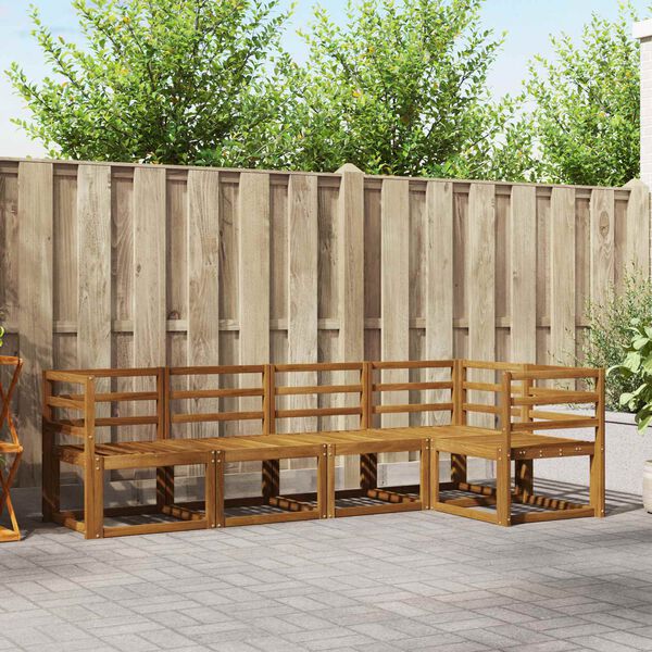 vidaXL Set di divani 5 pcs Naturale