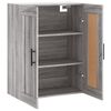 vidaXL Mobile a Parete Grigio Sonoma 69,5x34x90 cm Legno Multistrato