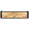 vidaXL Tavolo Consolle 140x35x76 cm in Legno Massello di Mango Grezzo