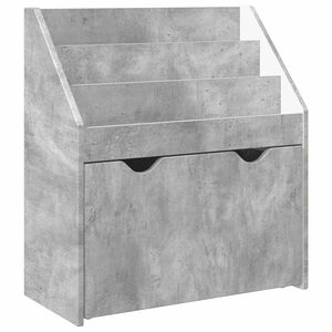 vidaXL Libreria per Bambini Grigio cemento 60 x 29,5 x 69 cm