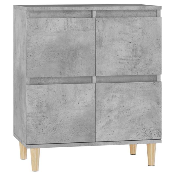 vidaXL Credenza Grigio Cemento 60x35x70 cm in Legno Multistrato