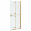 vidaXL Parete doccia Walk-in Oro e trasparente 80 x 190 cm