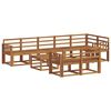 vidaXL Set di divani da esterno 9 pcs Naturale