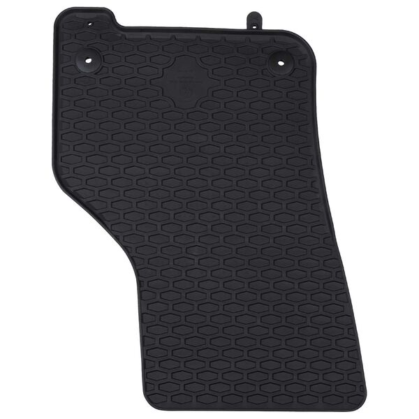 vidaXL Tappetino per Auto 4 pcs Nero Gomma