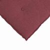 vidaXL Cuscino per Schiena Rosso Vino 160 x 19 x 50 cm Tessuto