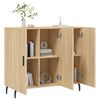 vidaXL Credenza Rovere Sonoma 90x34x80 cm in Legno Multistrato
