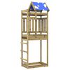 vidaXL Torre da Gioco Marrone Legno Impregnato Solido