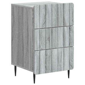 vidaXL Armadio da Notte con cassetto Grigio Sonoma 43x 41 x 68 cm
