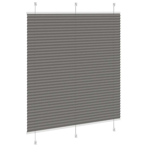 vidaXL Tenda Plissettata Antracite 115x100cm Larghezza Tessuto 114,4cm