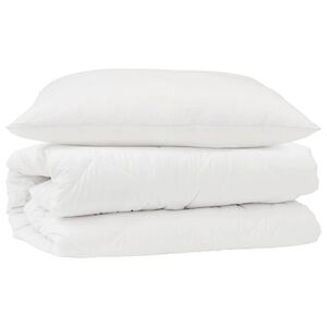 vidaXL Set di Piumoni con cuscino 2 pcs Bianco Microfibra
