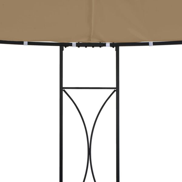 vidaXL Gazebo 300x290 cm Grigio Talpa Rotondo