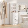 vidaXL Credenza con cassetto Bianco 40 x 41 x 135 cm Legno multistrato