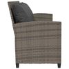 vidaXL Divano da Giardino con Cuscini 5 Posti Grigio in Polyrattan