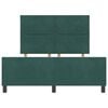 vidaXL Letto a molle con testiera Verde Scuro 140 x 190 cm Velluto