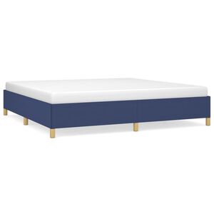 vidaXL Giroletto senza Materasso Blu 200x200 cm in Tessuto