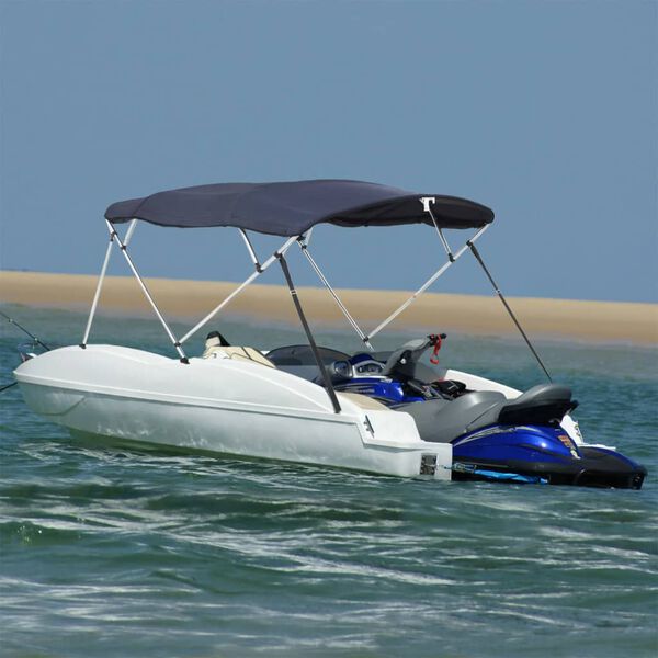 vidaXL Bimini di Prua con Pareti Laterali 4 Archi 243x(200-213)x137cm