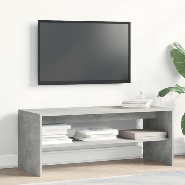 vidaXL Mobile Porta TV Grigio Cemento 100x40x40cm in Legno Multistrato